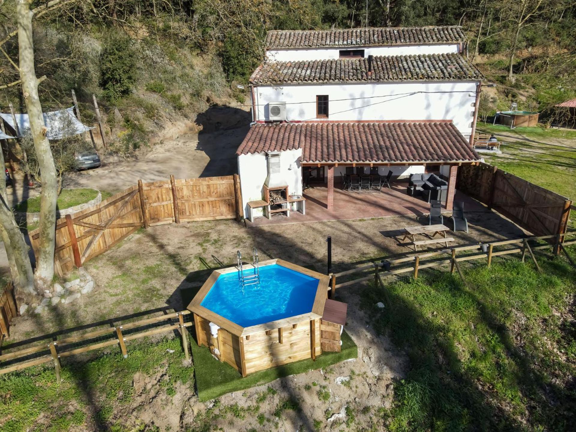 Casa Rural Can Ricos - El Mirador Del Montseny Vallgorguina Exterior foto