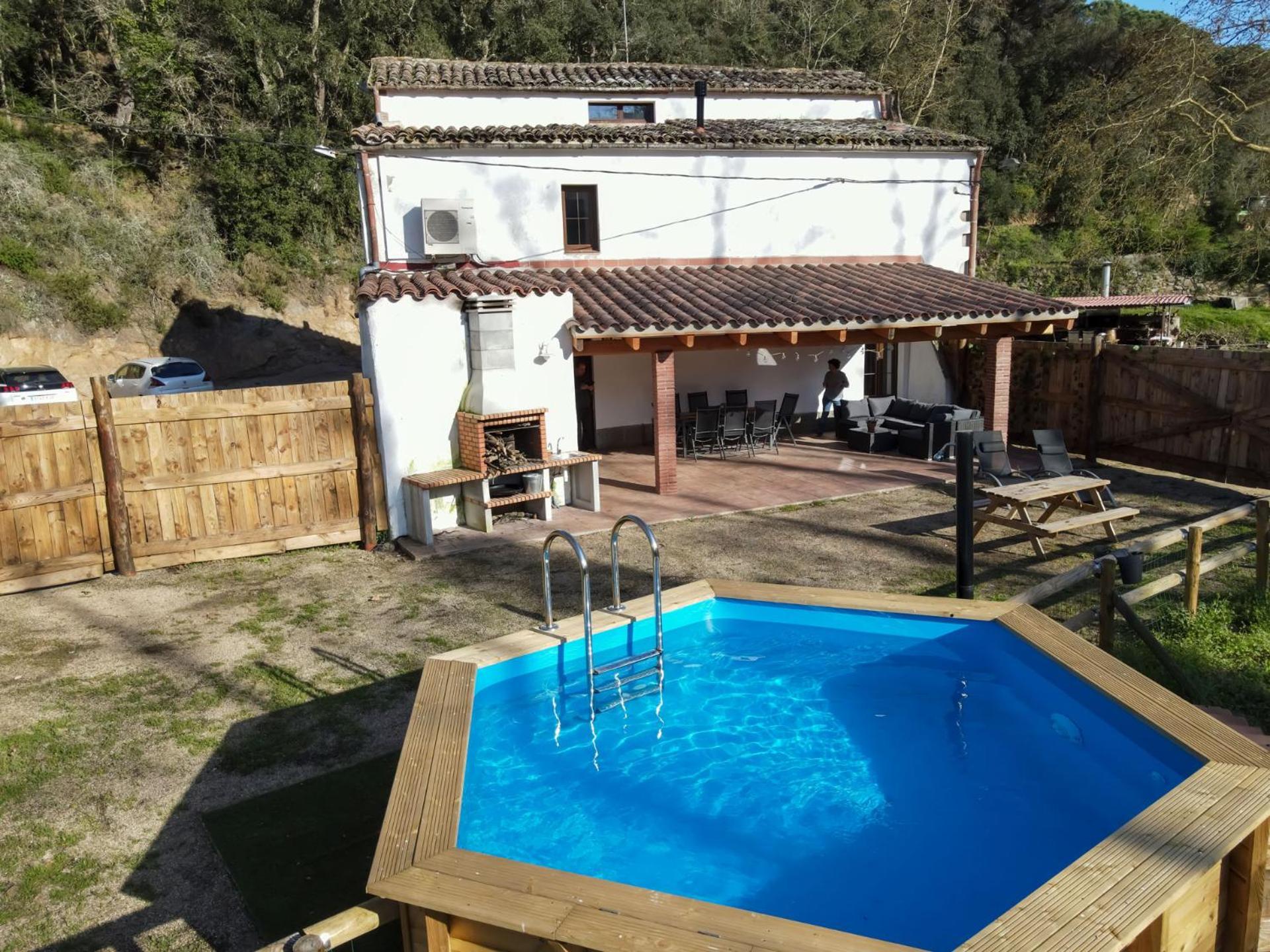 Casa Rural Can Ricos - El Mirador Del Montseny Vallgorguina Exterior foto