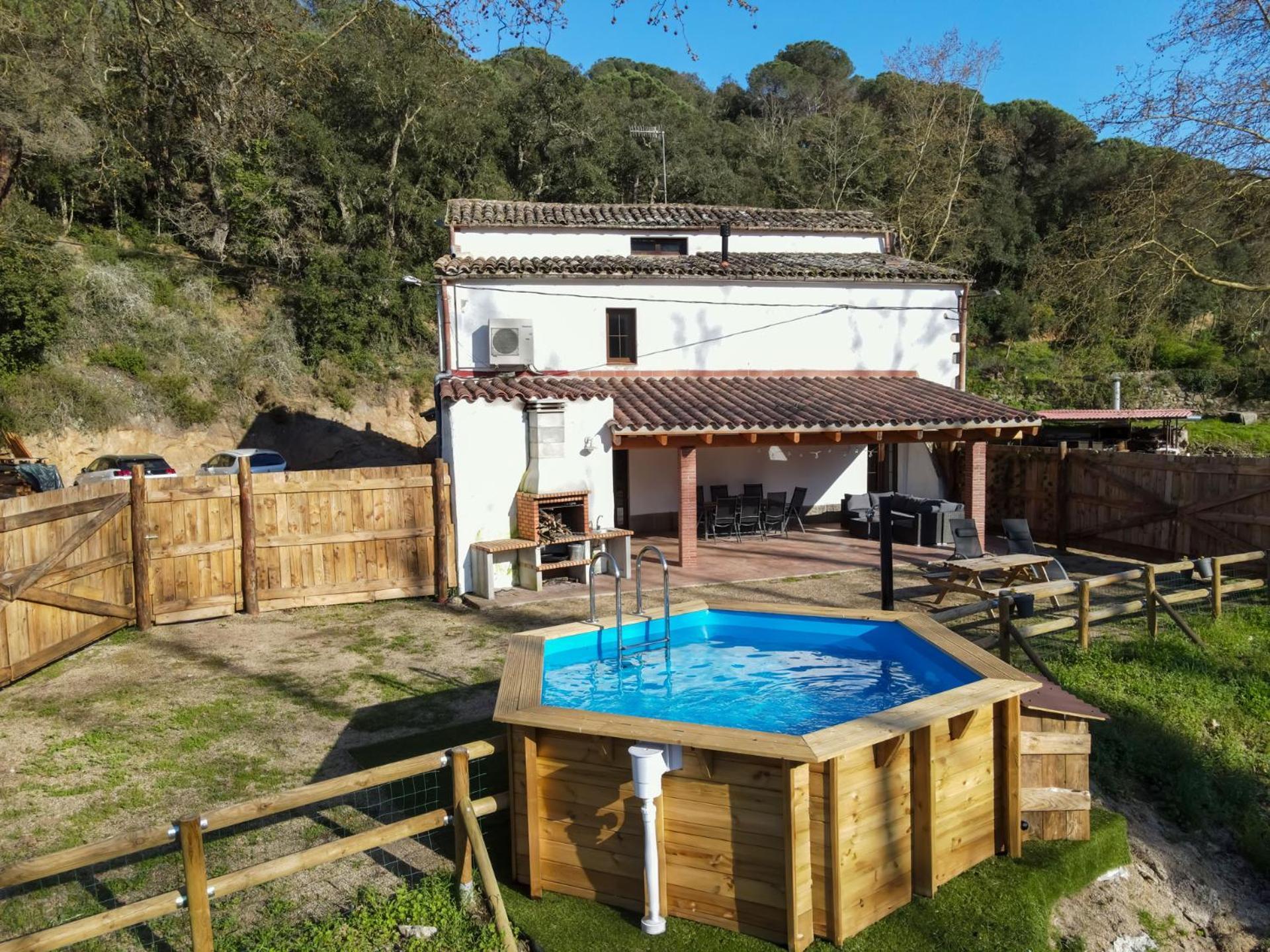 Casa Rural Can Ricos - El Mirador Del Montseny Vallgorguina Exterior foto